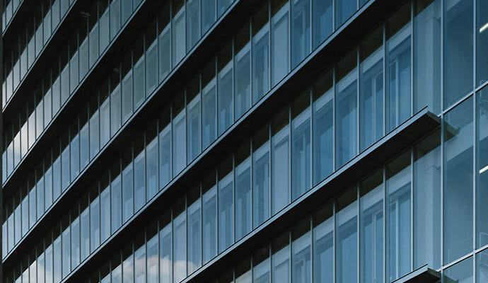 ガラスカーテンウォールアップ写真SP